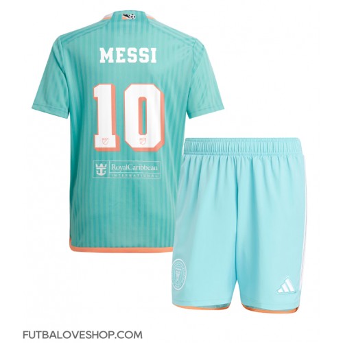 Dres Inter Miami Lionel Messi #10 Tretina pre deti 2024-25 Krátky Rukáv (+ trenírky)